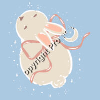 Pastel Bunny (HSW Cloke Hoodie) Design