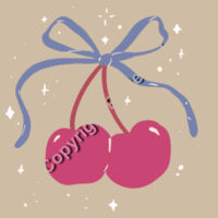 Cherry Sparkles (AS Colour Tee) Design